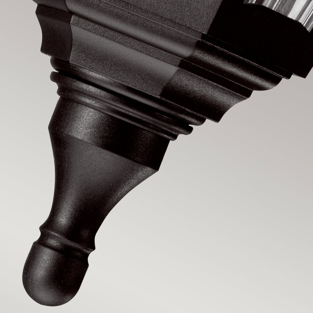 Kinsale 6 Sided Outdoor Pedestal or Porch Light in Black