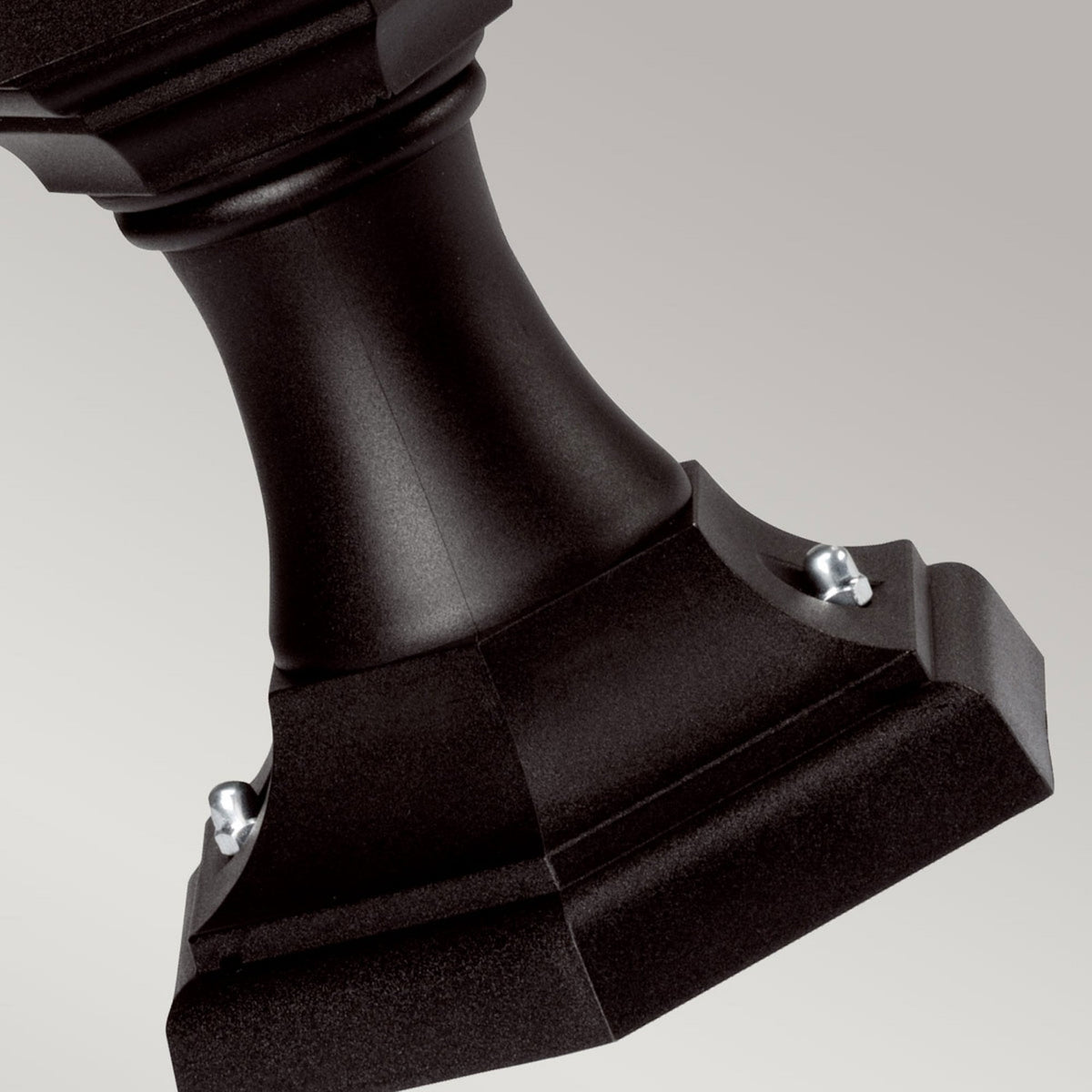 Kinsale 6 Sided Outdoor Pedestal or Porch Light in Black