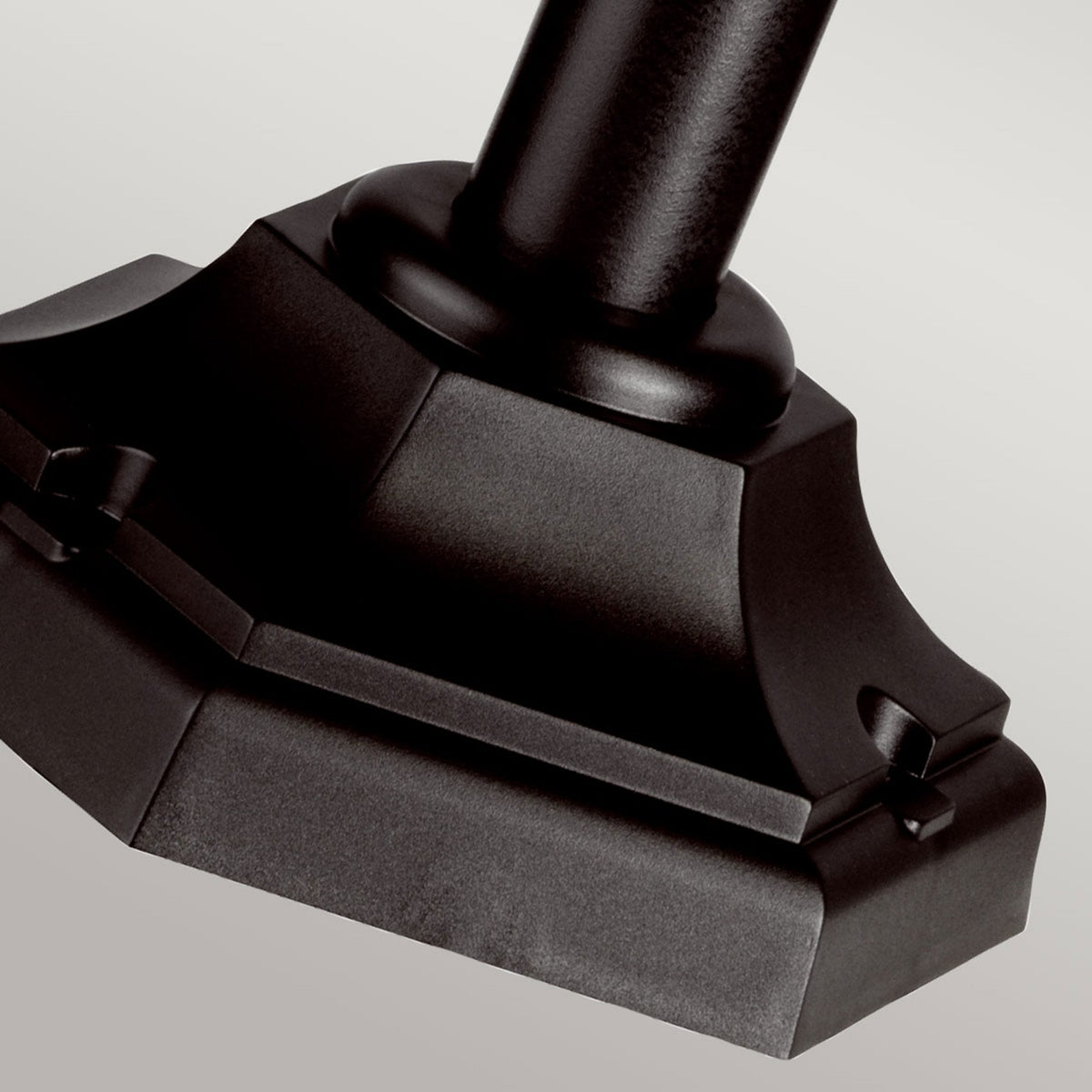 Kinsale 6 Sided Pillar Light in Black