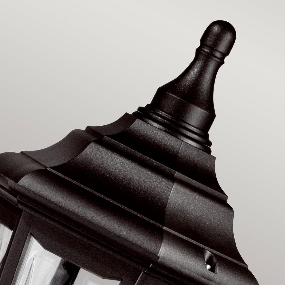 Kinsale 6 Sided Pillar Light in Black