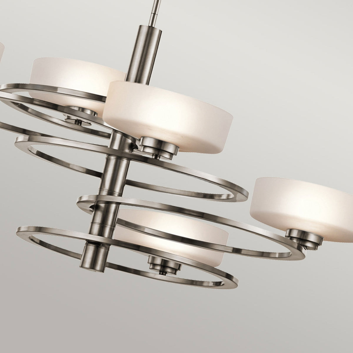 Aleeka Five Light Chandelier in Classic Pewter