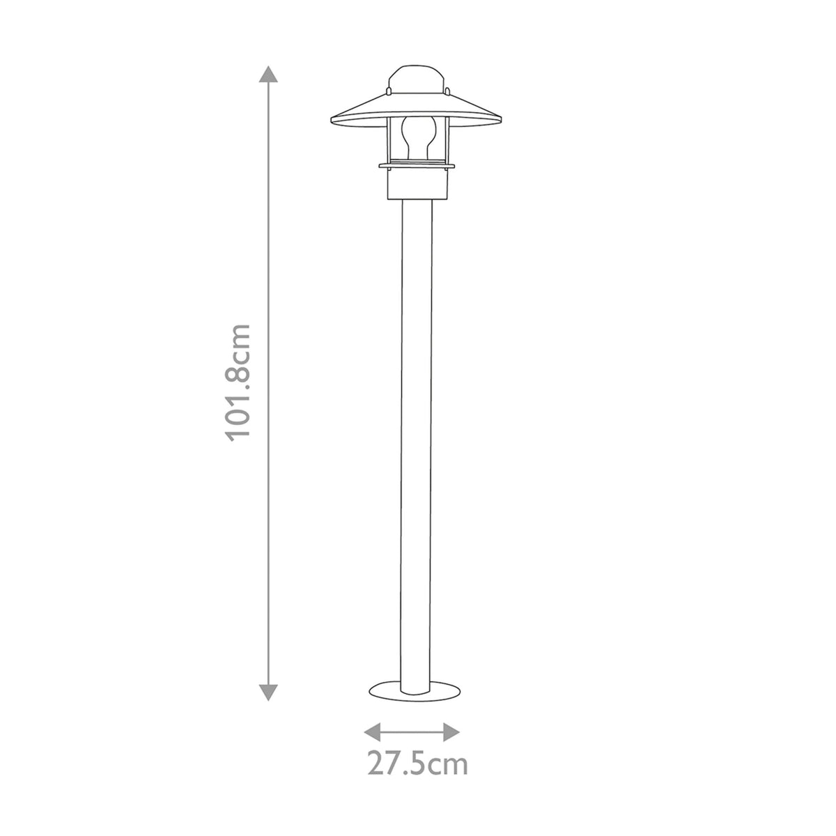 Klampenborg Bollard Light in Black