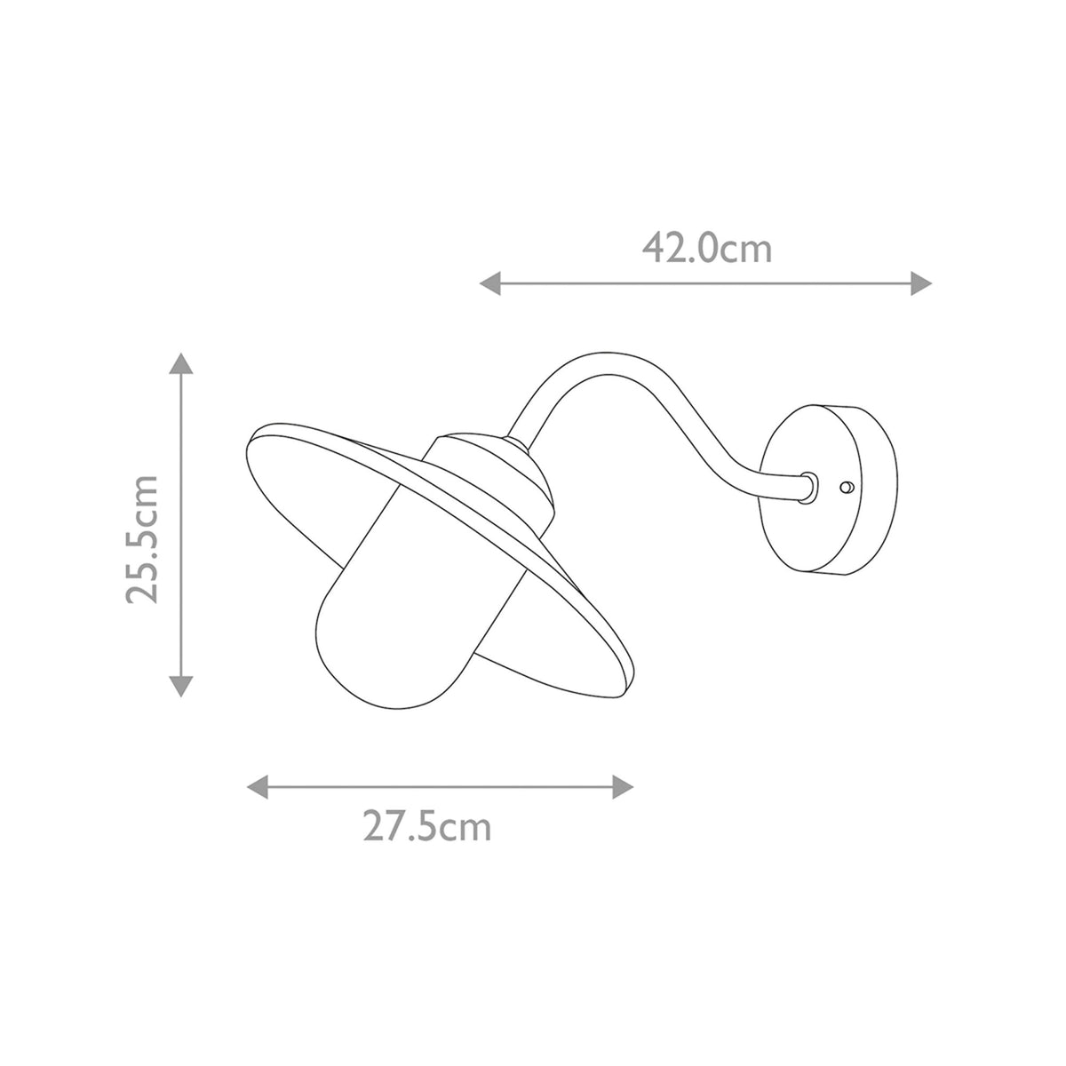 Klampenborg Wall Light in White with PIR