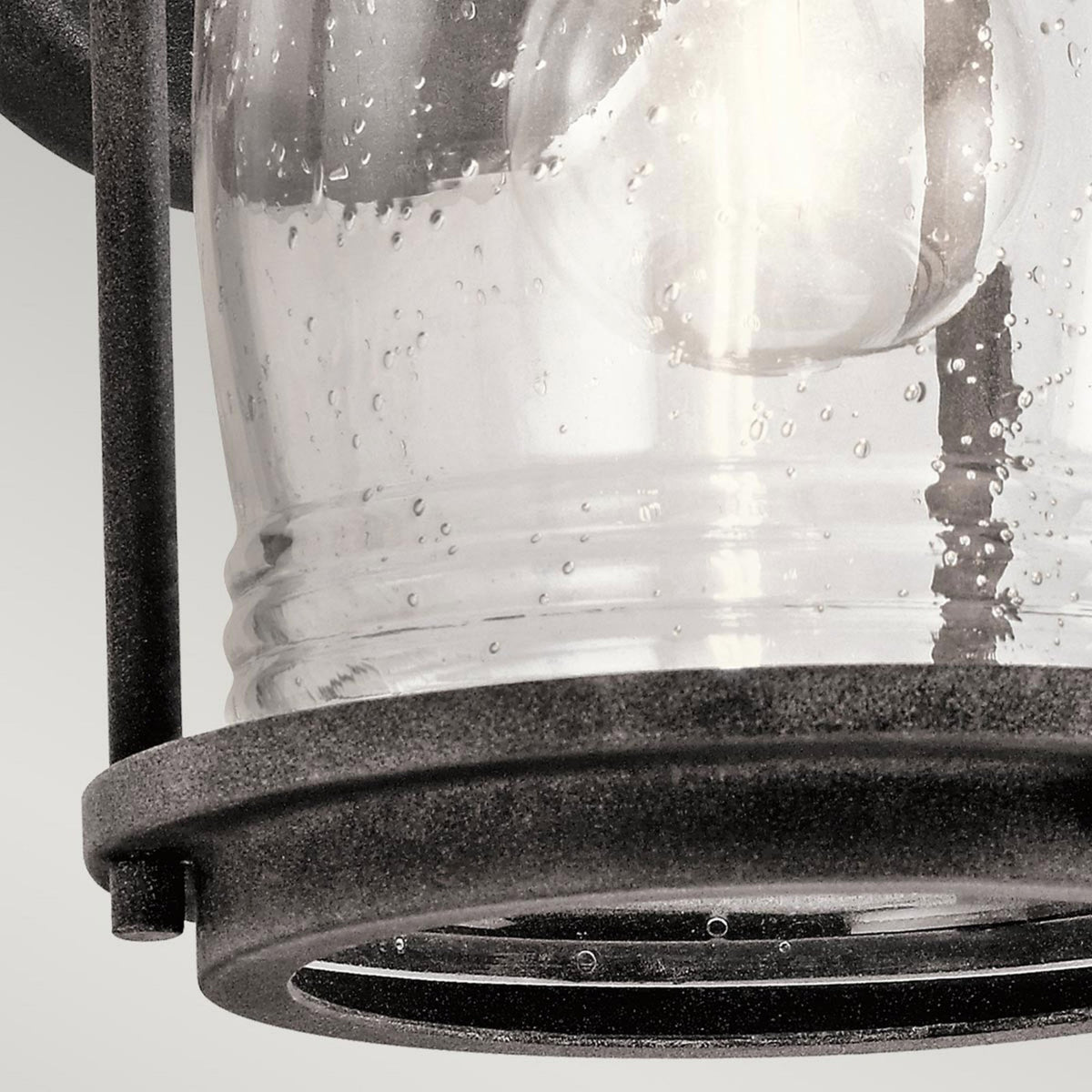 Ashland Bay Small Outdoor Wall Lantern in Weathered Zinc