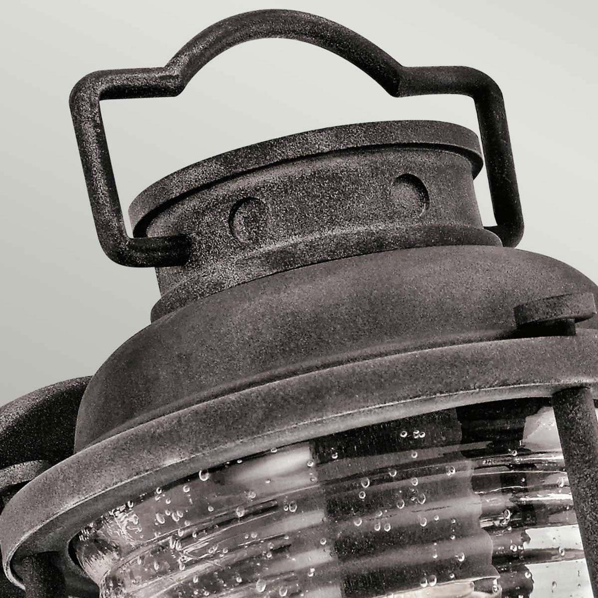Ashland Bay Small Outdoor Wall Lantern in Weathered Zinc