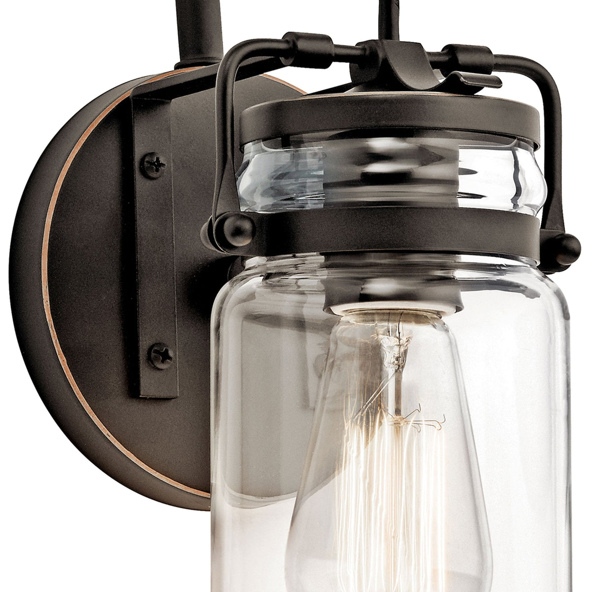 Brinley Single Wall Light in Olde Bronze