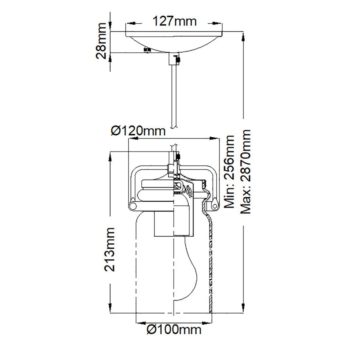 Brinley Mini Pendant In Olde Bronze