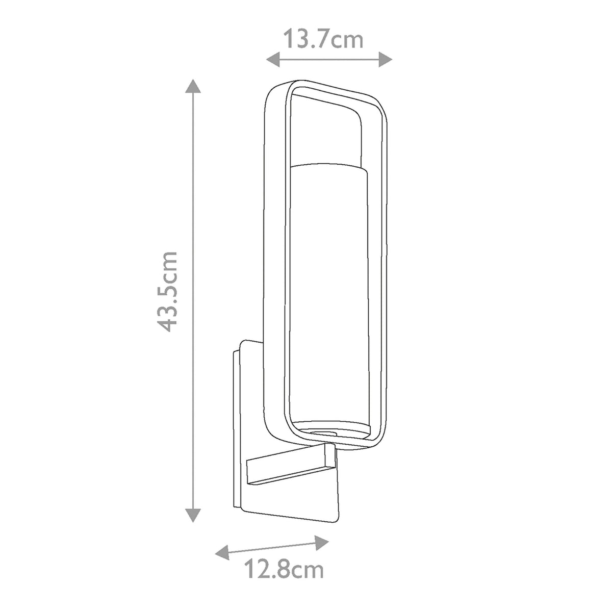 City Loft Wall Light in Polished Nickel