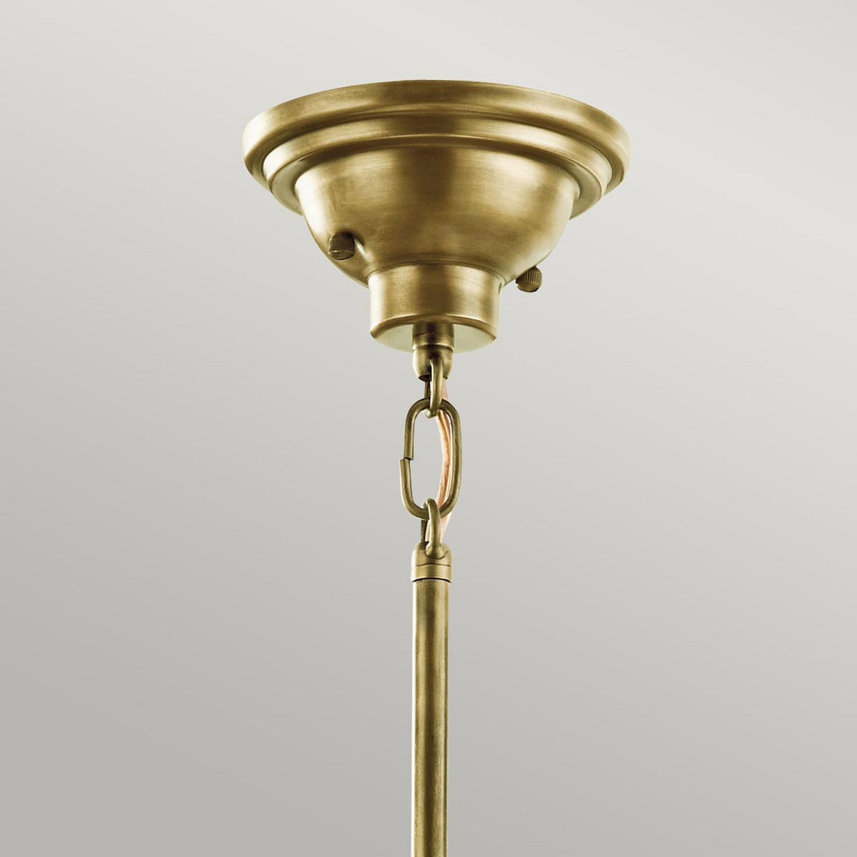 Cobson Mini Pendant or Semi Flush in Natural Brass