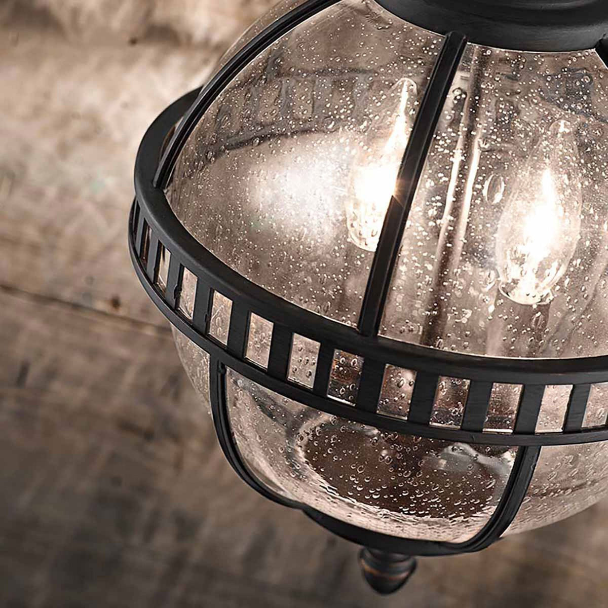 Halleron 3 Light Outdoor Chain Pendant Lantern in Londonderry