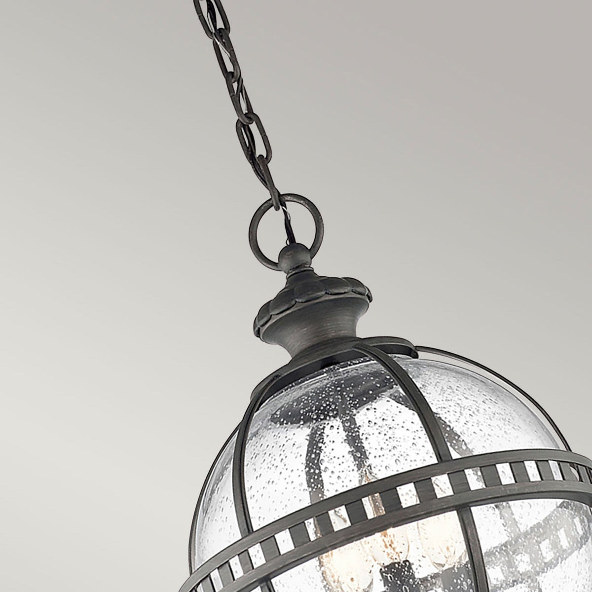 Halleron 3 Light Outdoor Chain Pendant Lantern in Londonderry