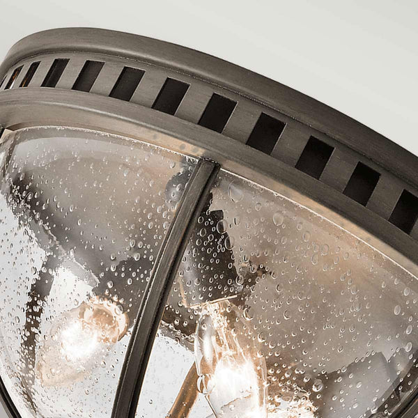 Halleron 3 Light Outdoor Ceiling Flush Fitting in Londonderry