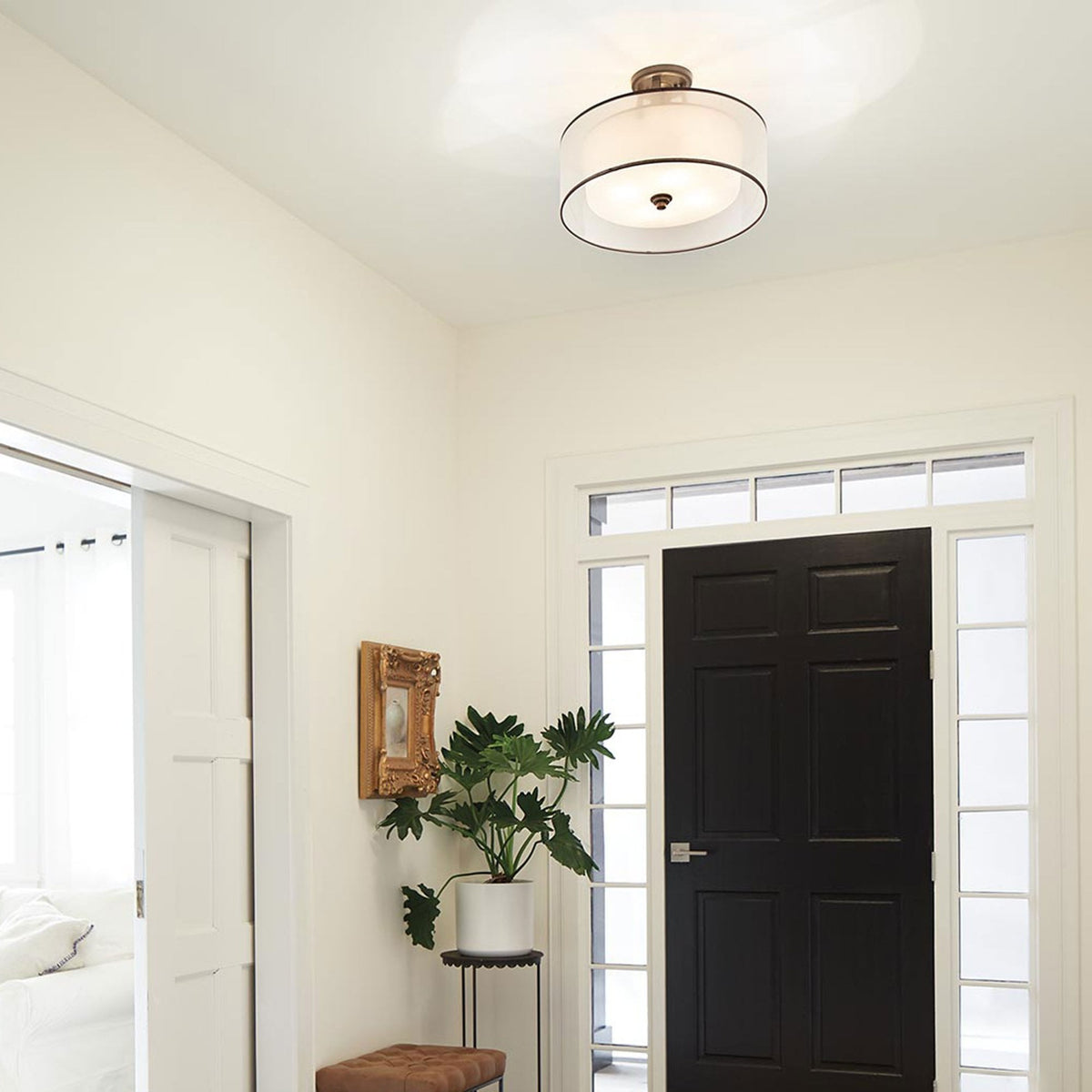 Lacey Small Semi Flush Celing Light