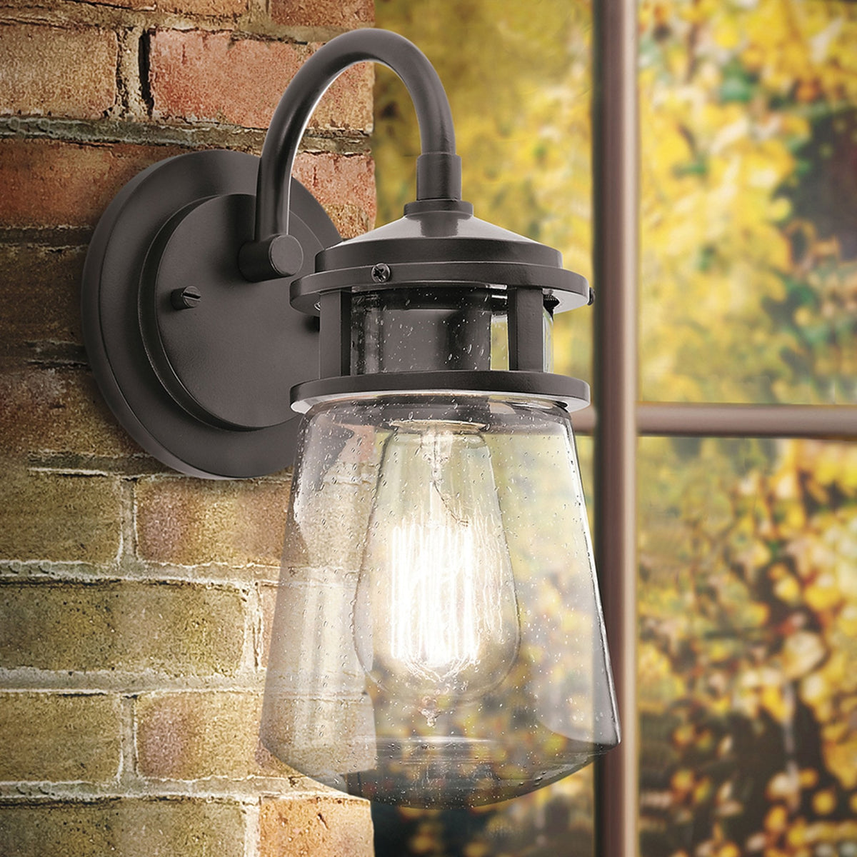 Lyndon Medium Wall Lantern in Architectural Bronze