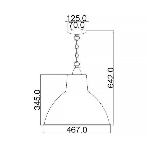 Missoula Medium Pendant Light in Antique Pewter