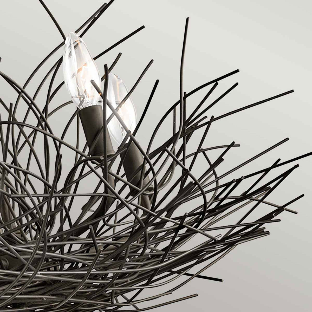 Organique 5 Light Chandelier Pendant in Olde Bronze