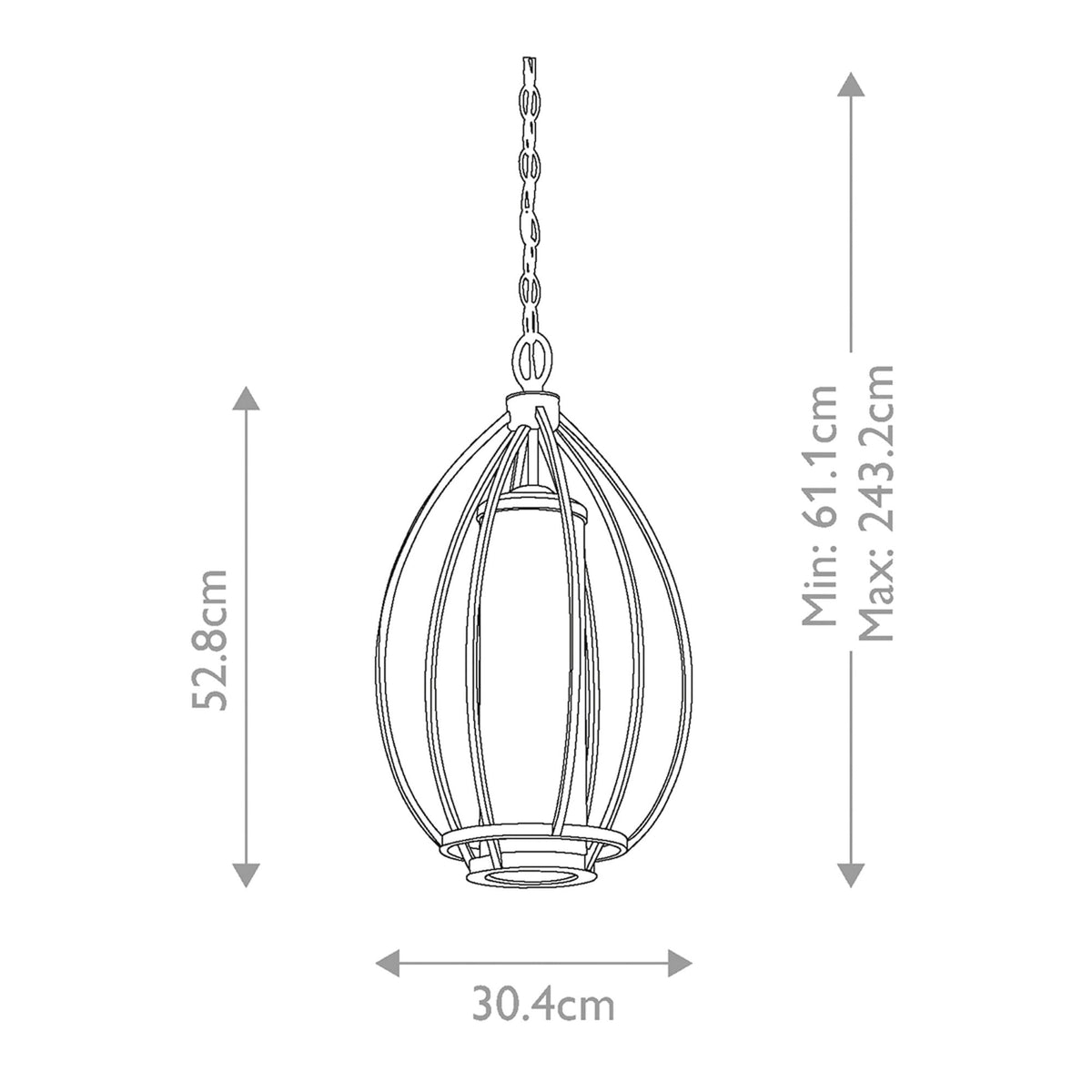 Rosalie Single Pendant Light in Sterling Gold