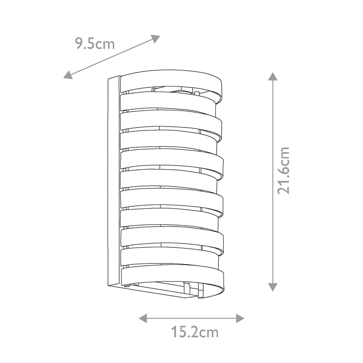 Roswell Single Wall Light in Brushed Nickel