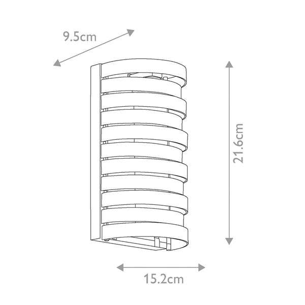 Roswell Single Wall Light in Brushed Nickel