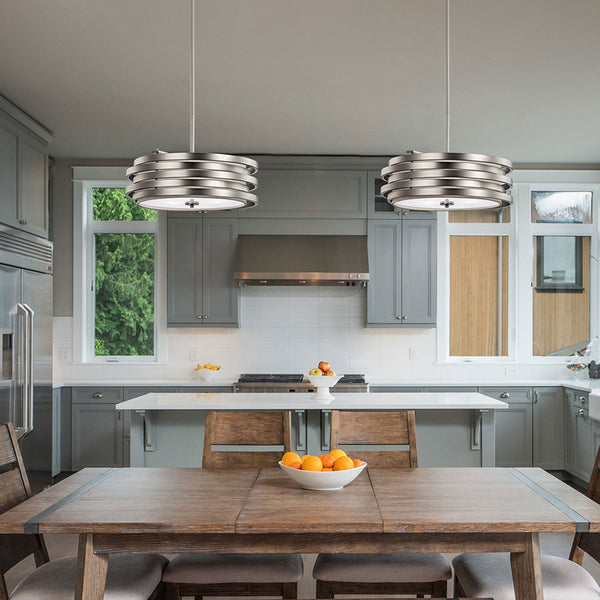Roswell Pendant Light in Brushed Nickel