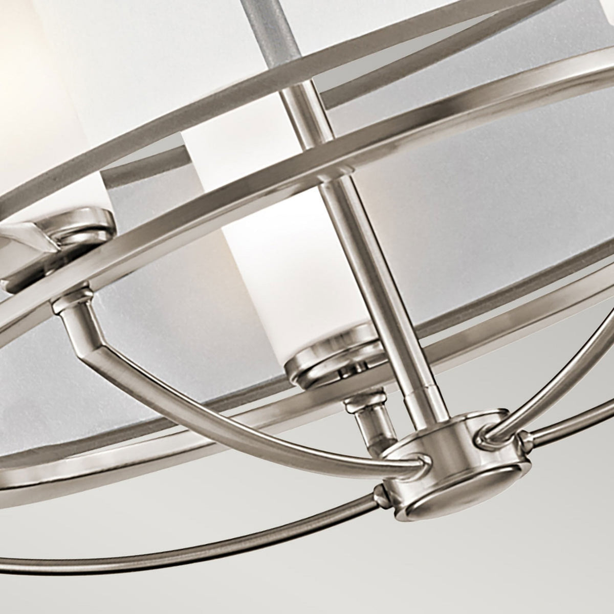 Saldana Five Light Chandelier in Classic Pewter