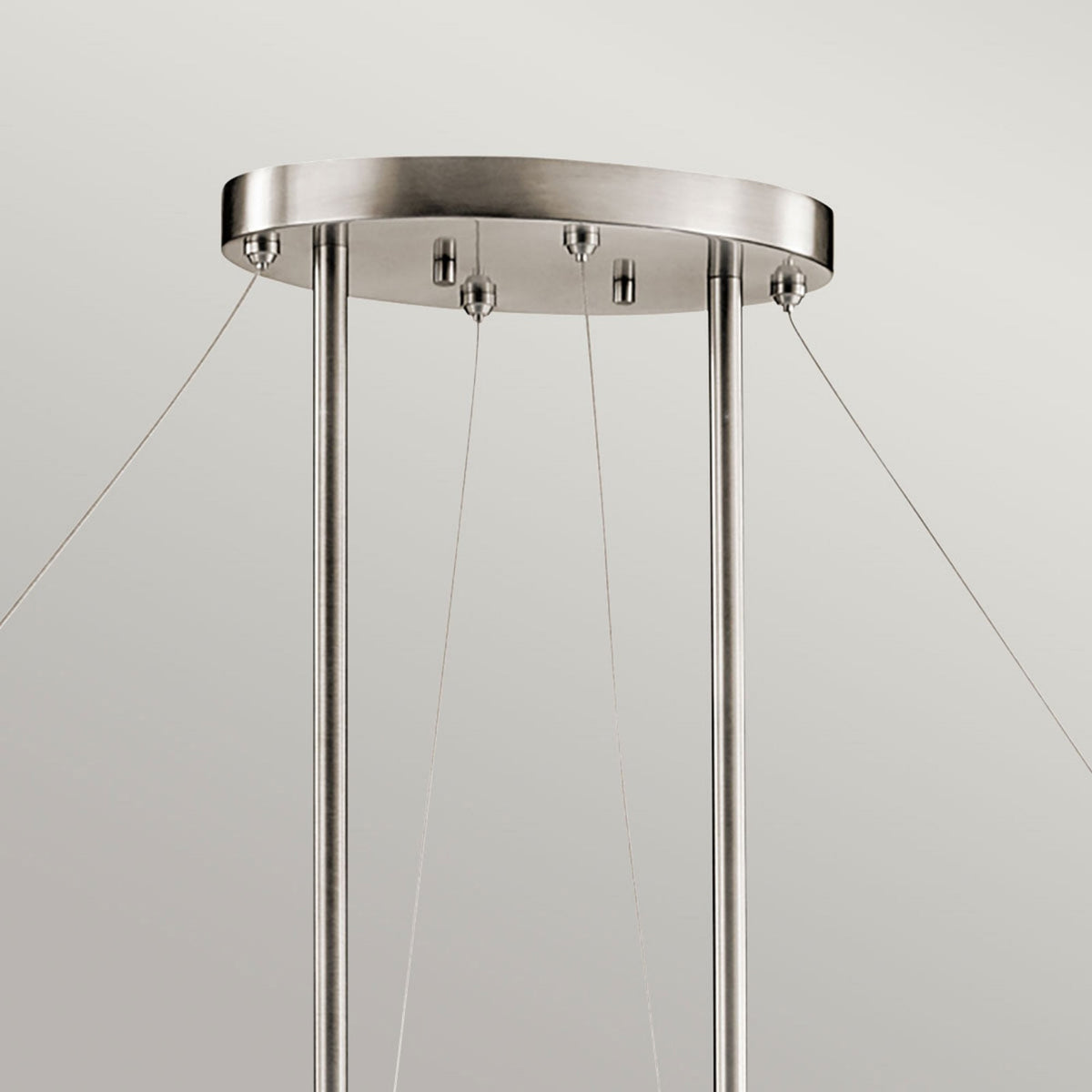 Silver Coral Oval Island Light in Classic Pewter