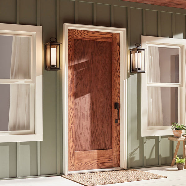 South Hope Medium Outdoor Wall Lantern in Rubbed Bronze