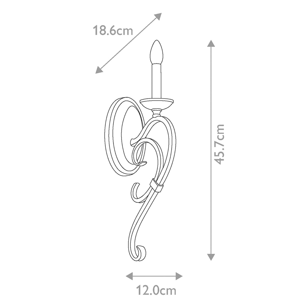 Taulbee Single Wall Light with Weathered Zinc