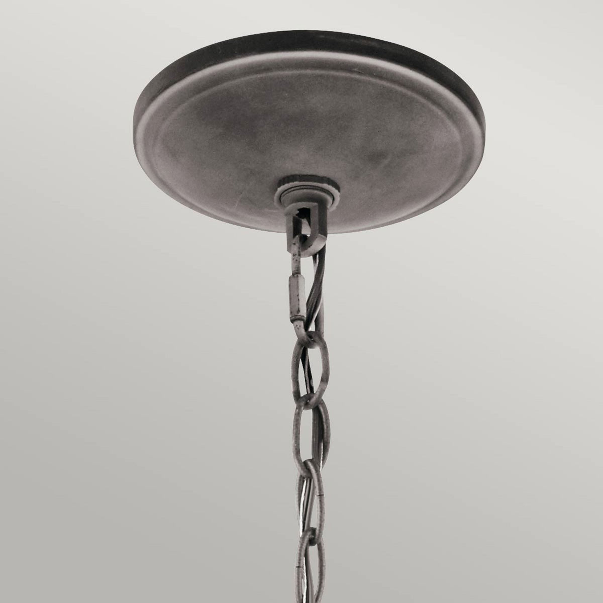 Taulbee Six Light Chandelier with Weathered Zinc