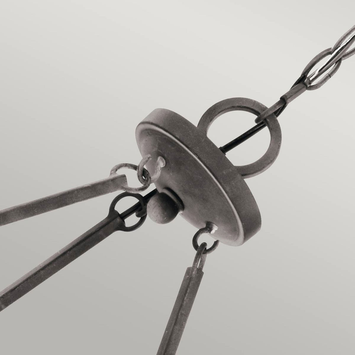 Taulbee Six Light Chandelier with Weathered Zinc