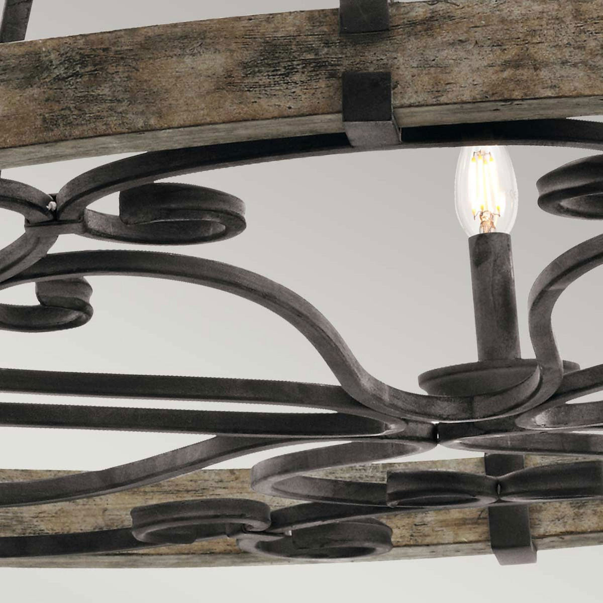 Taulbee Fifteen Light Chandelier with Weathered Zinc