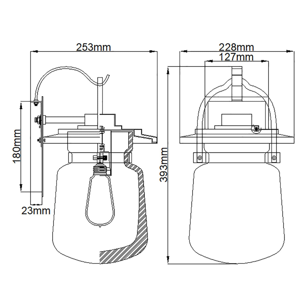 Lasalle Medium Outdoor Wall Light in Western Bronze