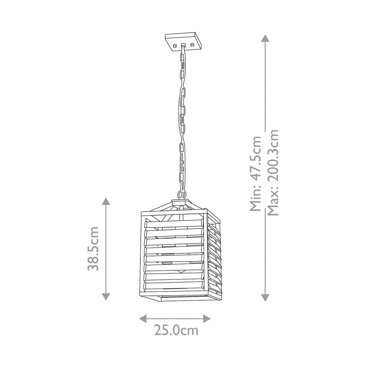 Louvre Single Lamp Pendant in a Gunmetal Finish