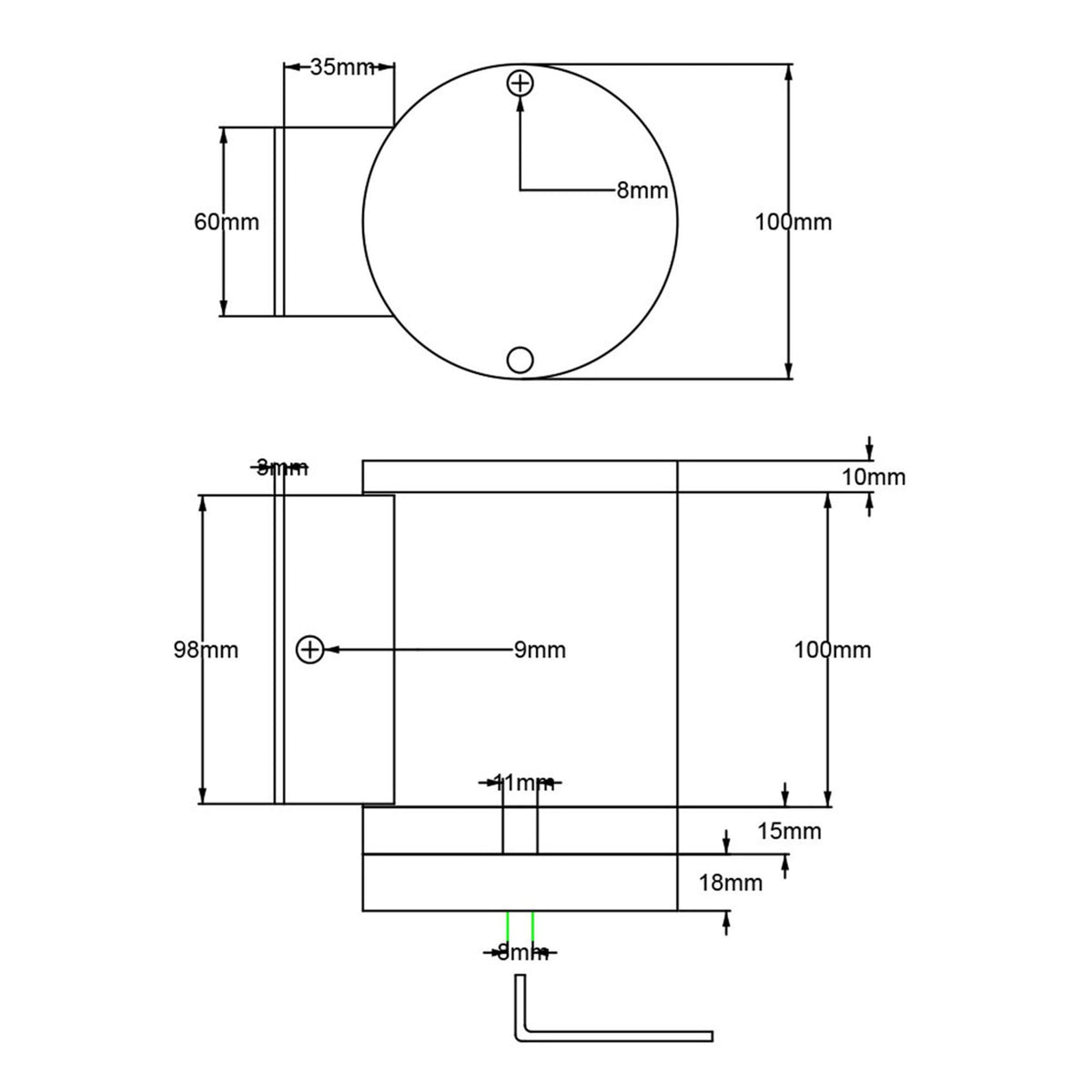 Magnus Down Wall Light in Dark Grey
