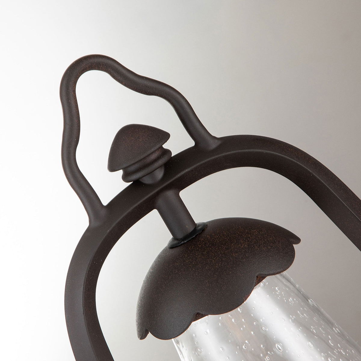 Miners Wrought Iron Outdoor Pedestal Light