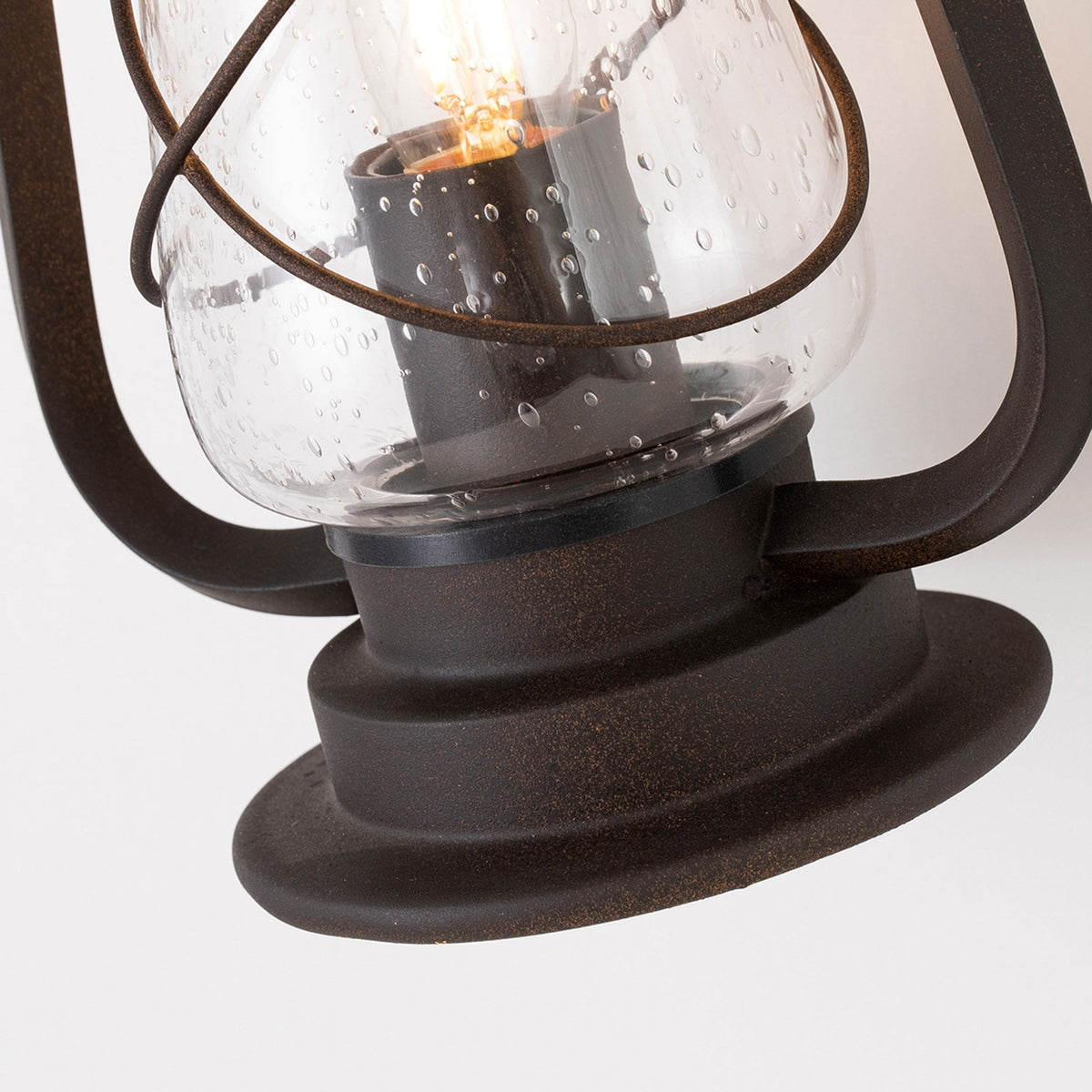 Miners Wrought Iron Outdoor Wall Light