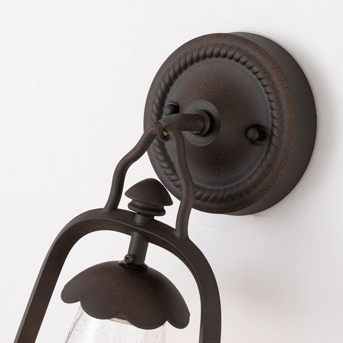 Miners Wrought Iron Outdoor Wall Light