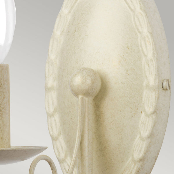 Minster Single Wall Light in Ivory Gold