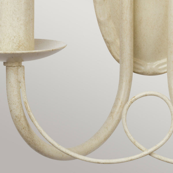 Minster Twin Wall Light in Ivory Gold