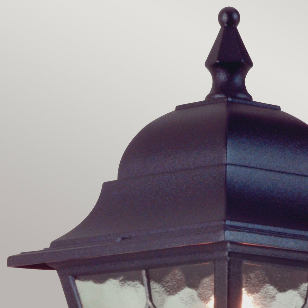 Norfolk Outdoor IP43 Up Wall Lantern in Black