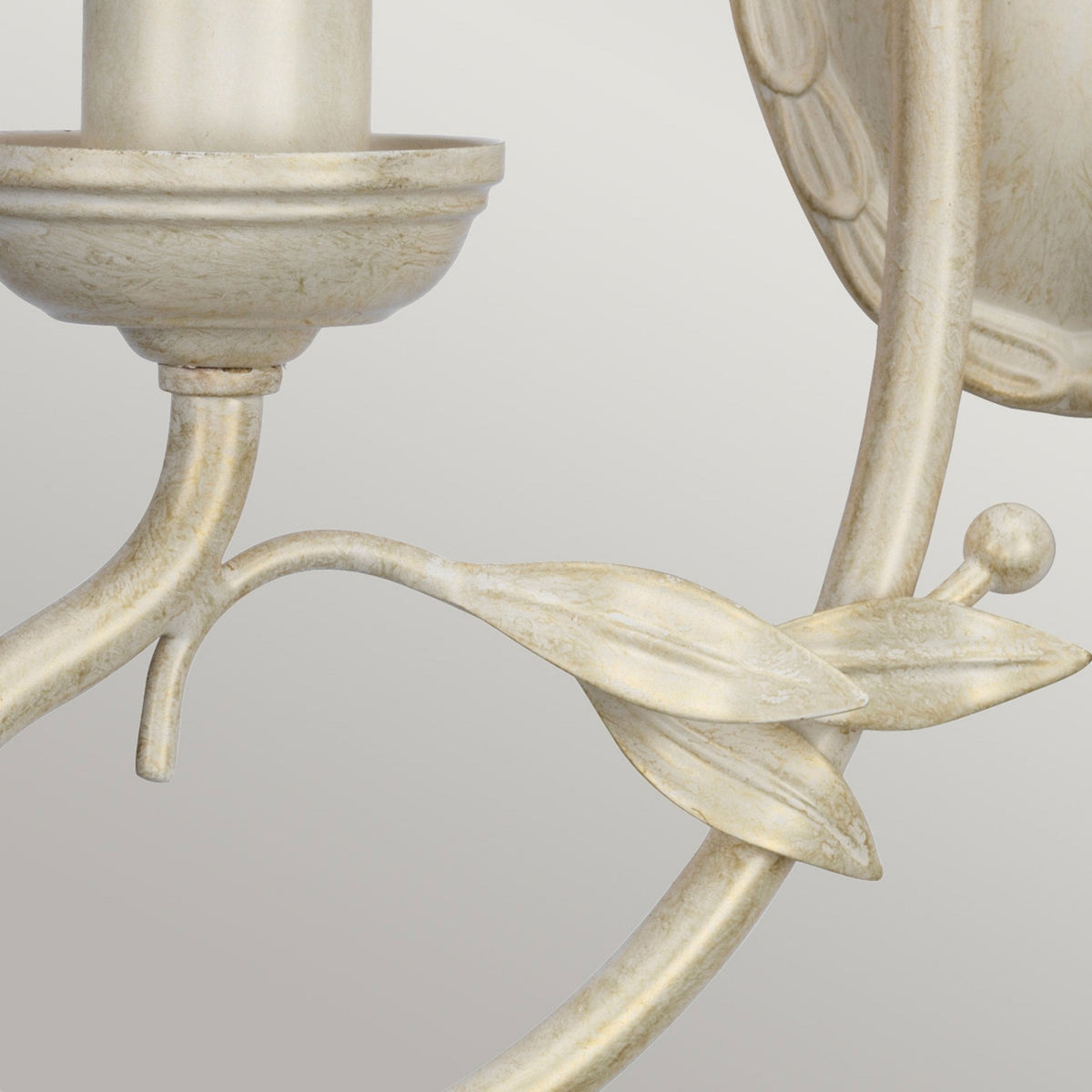 Olivia Twin Wall Light in Ivory & Gold