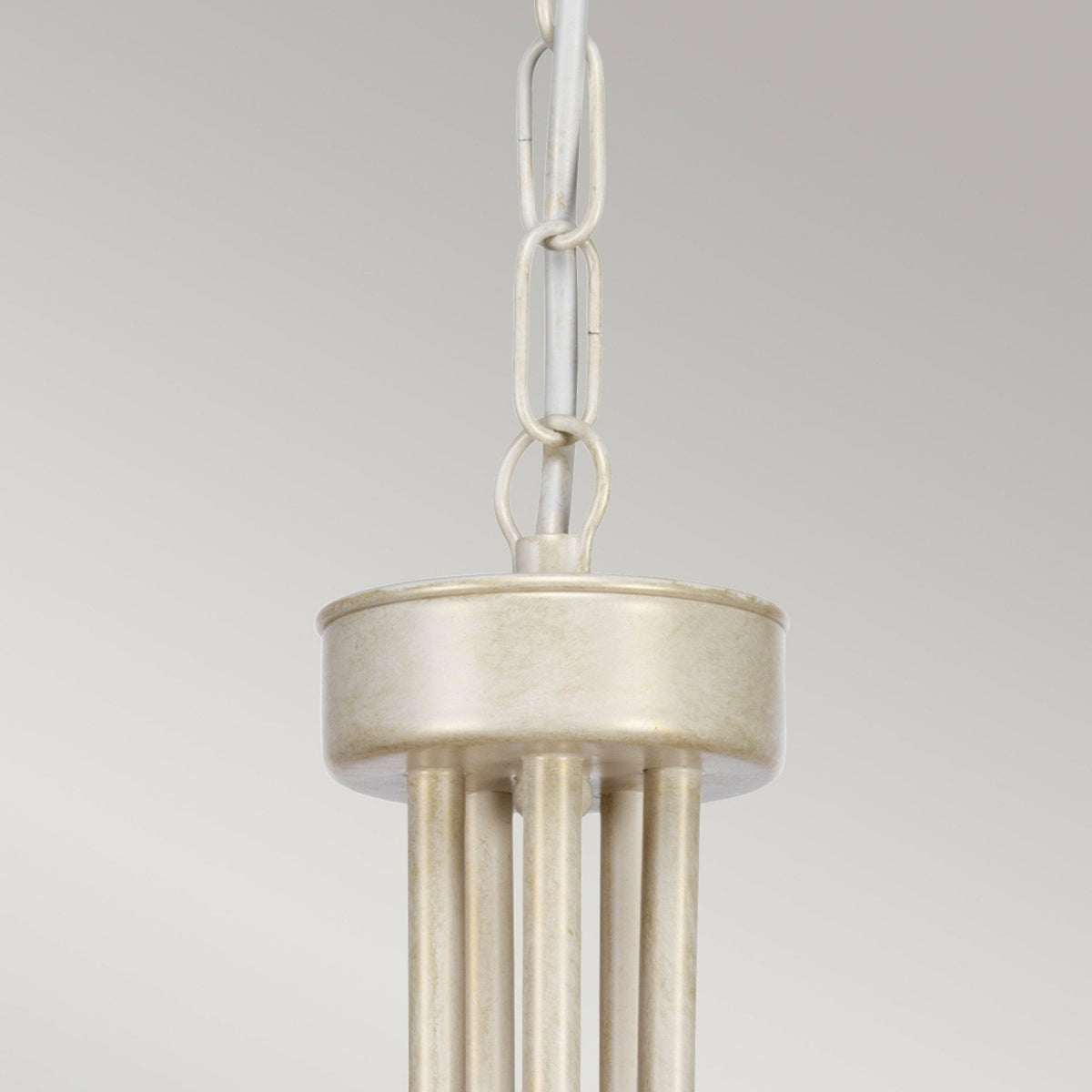 Olivia Five Light Chandelier or Semi Flush in Ivory & Gold