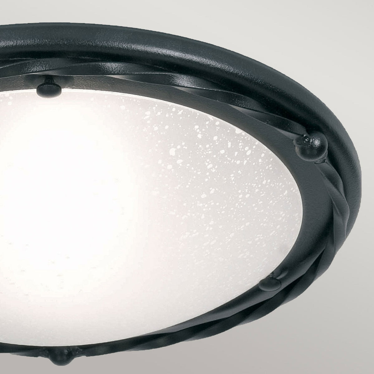 Pembroke Flush Ceiling Light in Black