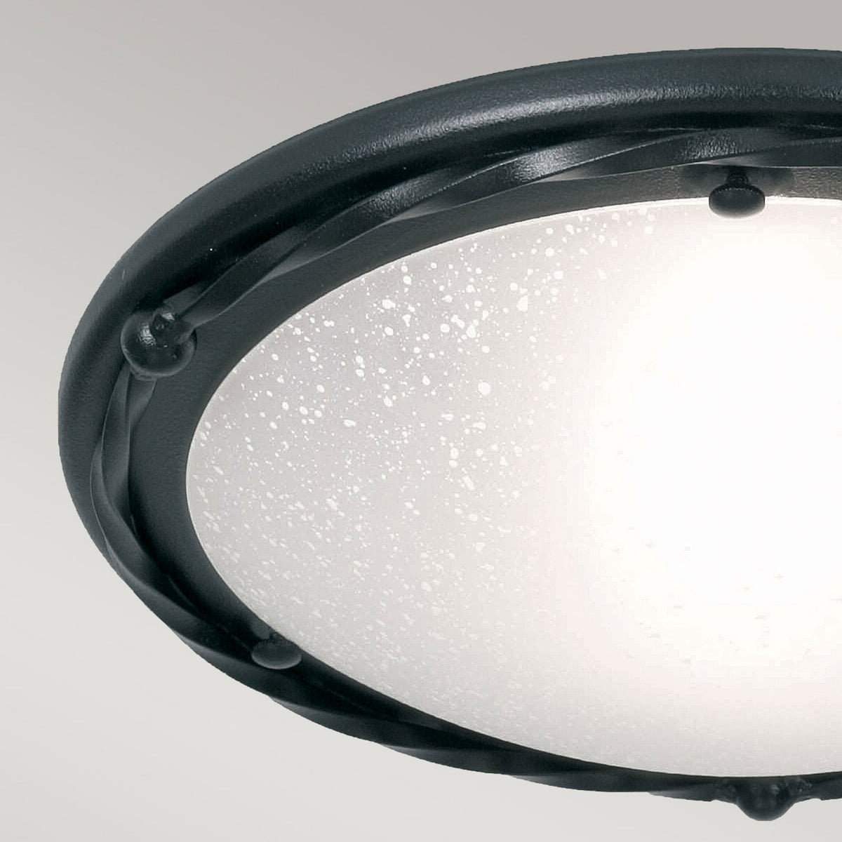 Pembroke Flush Ceiling Light in Black