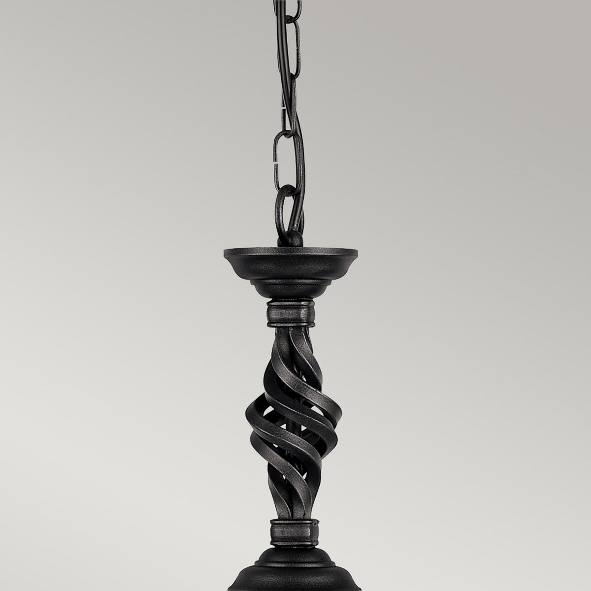 Pembroke Single Pendant or Semi Flush in Black