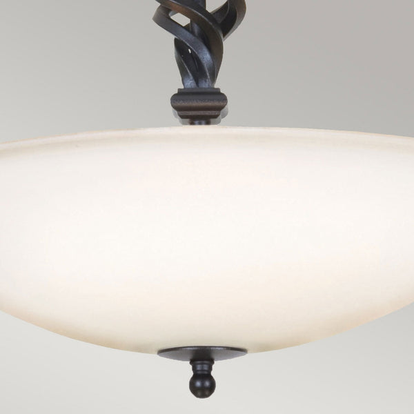 Pembroke Semi-Flush Light in Black