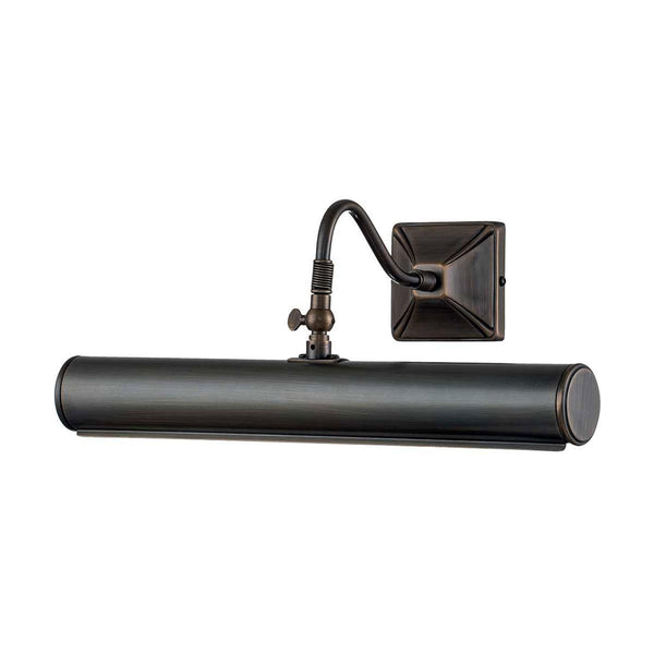Large Iron Adjustable Picture Light in Dark Bronze