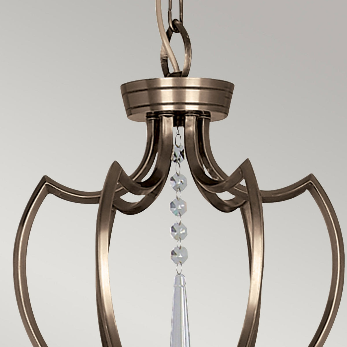 Pimlico Six Arm Dark Bronze Chandelier