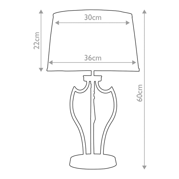 Pimlico Table Lamp in Dark Bronze