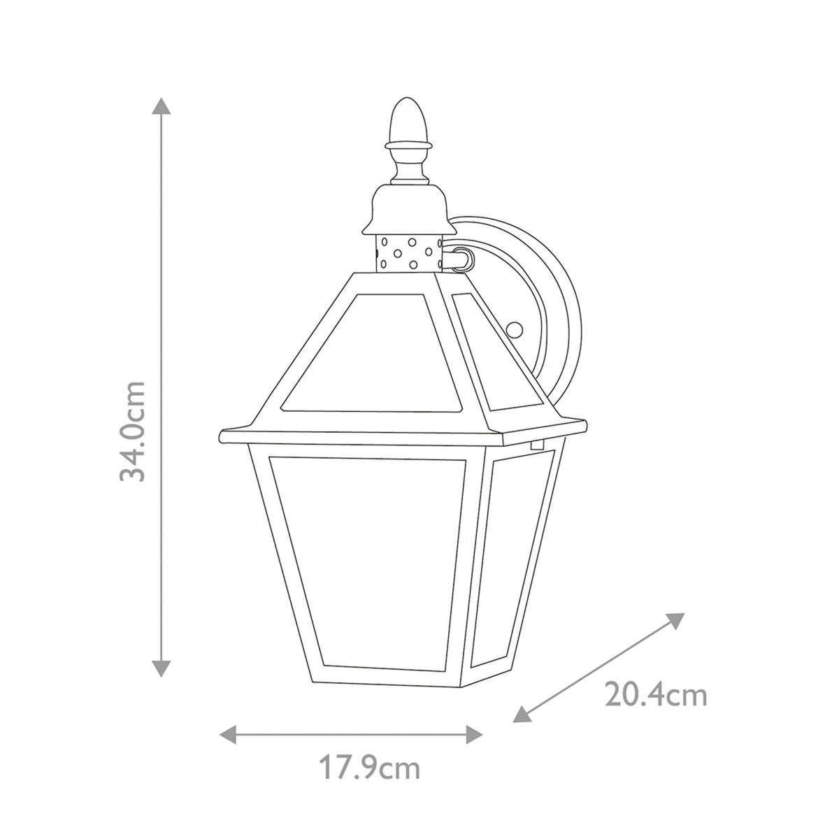 Polruan Wrought Iron Outdoor Wall Light